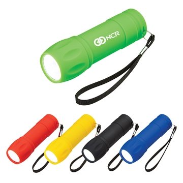 100 Custom Rubberized COB Light With Strap - Battery Powered & ...
