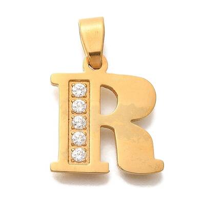 Ion Plating(IP) 304 Stainless Steel Rhinestone Pendants