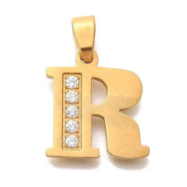 Ion Plating(IP) 304 Stainless Steel Rhinestone Pendants