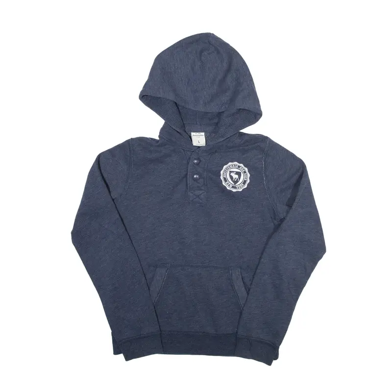 ABERCROMBIE & FITCH Hoodie Blue Pullover Boys L