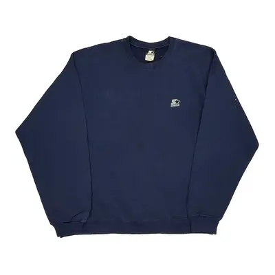 Starter Sweatshirt - XL Navy Cotton Blend | Size: x-large