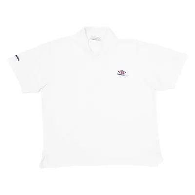 UMBRO Mens Polo Shirt White S