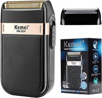 KEMEI Men's aluminum foil shaver, waterproof shaver, cordless electric charging shaver, trimmer shaver blade can be cleaned c...