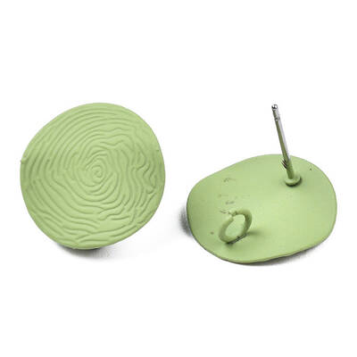 Spray Painted Iron Stud Earring Findings