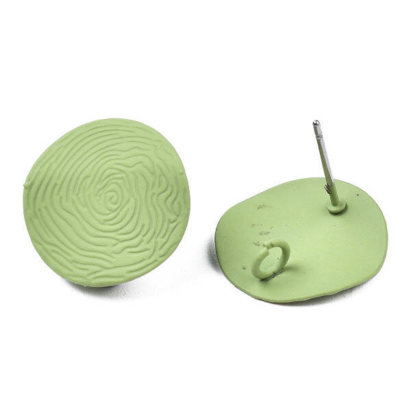 Spray Painted Iron Stud Earring Findings