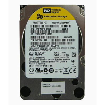 629163-001 HP 600GB 10000RPM SATA 6Gb/s 32MB Cache 2.5-inch Hard Drive