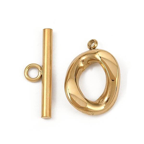 Oval 304 Stainless Steel Toggle Clasps