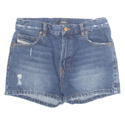 DIESEL Womens Denim Shorts Blue UK 12 W28
