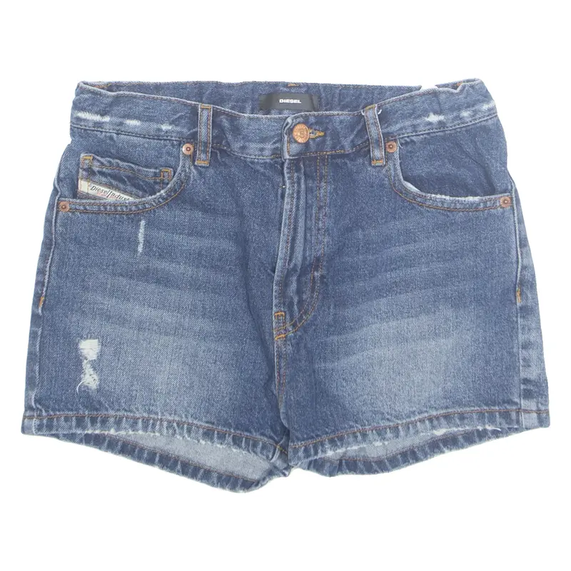 DIESEL Womens Denim Shorts Blue UK 12 W28