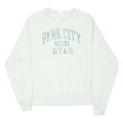 CHAMPION Park City Utah Womens Sweatshirt Grey USA M