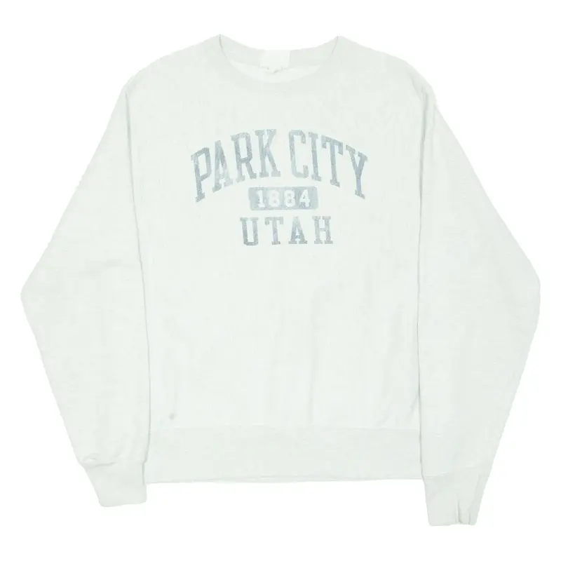 CHAMPION Park City Utah Womens Sweatshirt Grey USA M