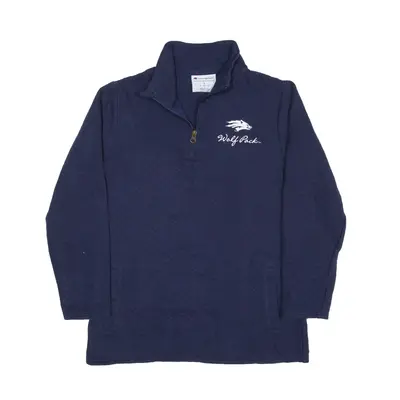 CHAMPION Wolf Pack Sweatshirt Blue 1/4 Zip Mens S