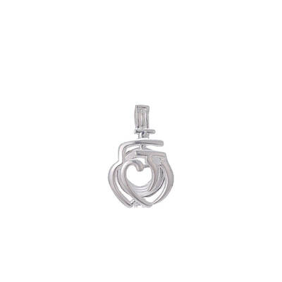 Hollow Brass Bead Cage Pendants