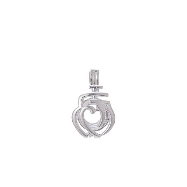 Hollow Brass Bead Cage Pendants
