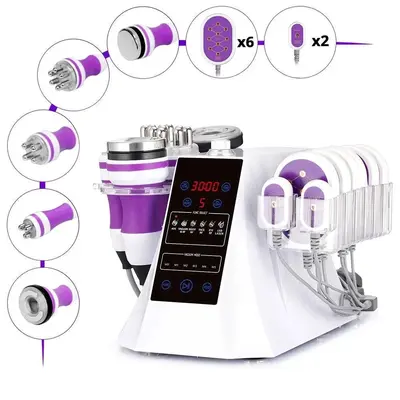 6 In 1 Cavitation 40K Vacuum Body Sculpting RF Slim Beauty Machine