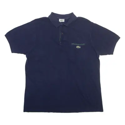 LACOSTE Mens Polo Shirt Blue L