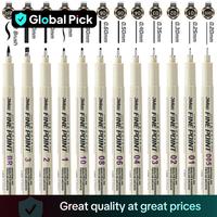 Manga Marker Pen, 1 Set Fineliner Pen, Art Drawing Fine Point Pen, Manga Markers, Sketch Markers, Stationery Set, Art Drawing...