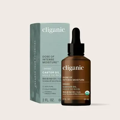 Organic Castor Oil for Hydrating and Moisturizing Haircare with Eyelash & Brow Kit Hydrate Repair Moisturize Comfort Vitamins...