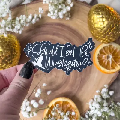 Should I Get the Wingleader?  Vinyl Sticker | Officially Licensed Vinyl Sticker | 3”