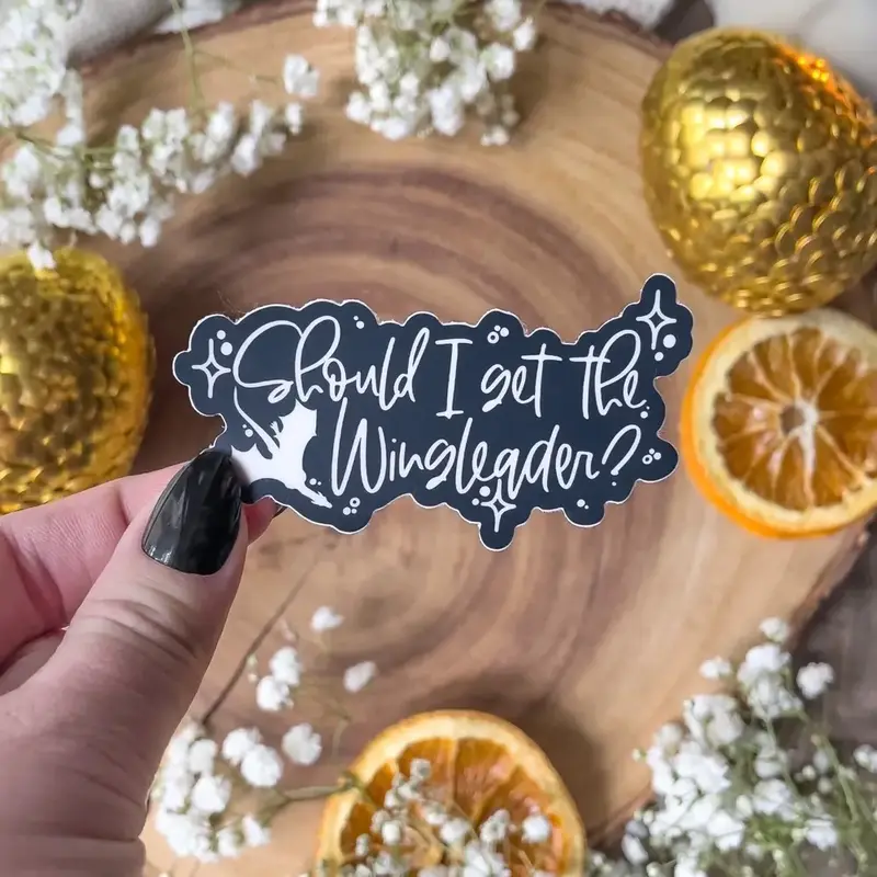 Should I Get the Wingleader?  Vinyl Sticker | Officially Licensed Vinyl Sticker | 3”