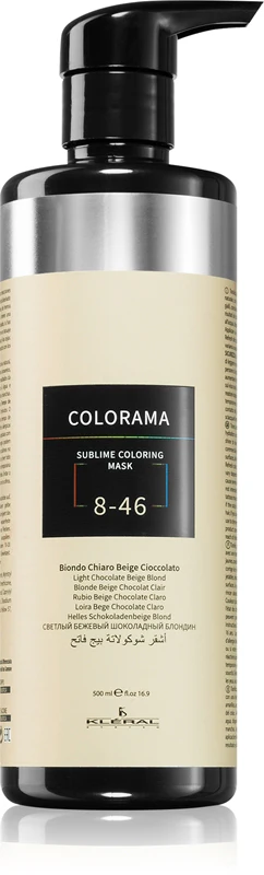Kléral system Colorama Bonding Color Mask for all hair types Blonde Beige Chocolate Light 8.46 500 ml