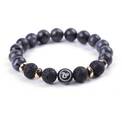 Natural Lava Rock Stretch Bracelets