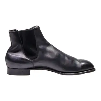 SALAMANDER Chelsea Boots Black Leather Mens UK 11.5