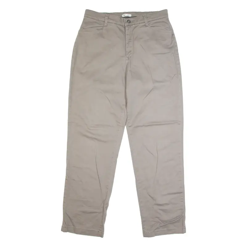 LEE Chino Mens Trousers Brown Classic Straight W32 L31