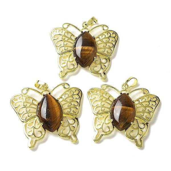 Natural Tiger Eye Pendants
