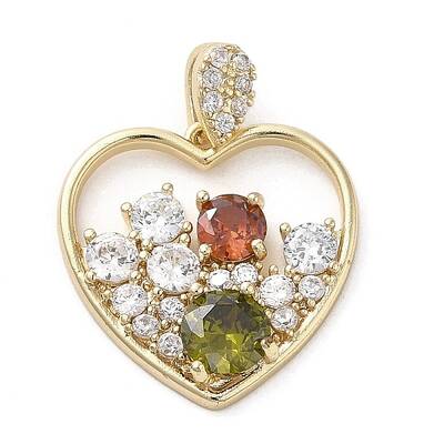 Brass Cubic Zirconia Pendants