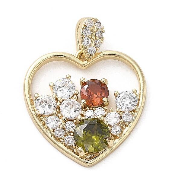 Brass Cubic Zirconia Pendants