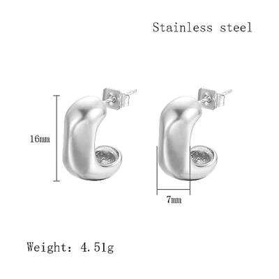 Non-Tarnish 304 Stainless Steel Stud Earrings