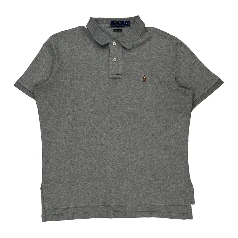 Polo By Ralph Lauren Polo Shirt - Medium Grey Cotton