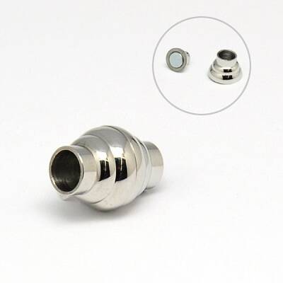 Tarnish Resistant 304 Stainless Steel Magnetic Clasps with Glue-in Ends