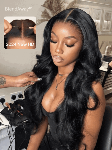 5x5 HD BlendAway™ Pre Cut Lace Closure Glueless Body Wave Affordable Wig with ByeBye-Knots Match All Skin Tones 150% Densit...