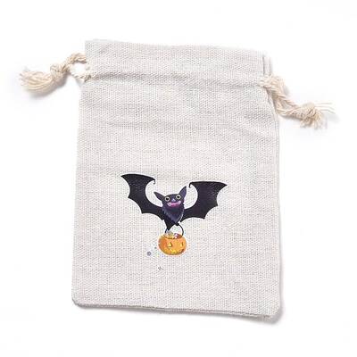 Halloween Cotton Cloth Storage Pouches