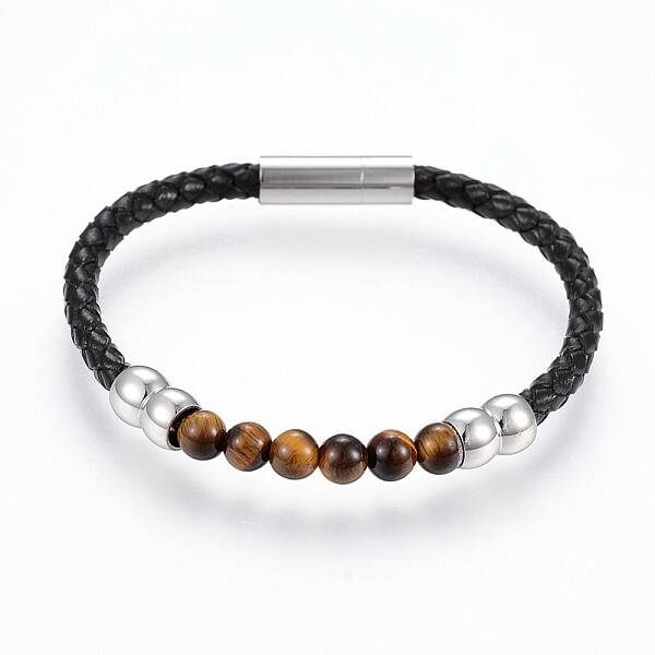 Braided Leather Cord Bracelets