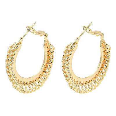 Brass Hoop Earrings