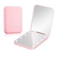 LED Pocket Mirror Travel Mirror with Light 1x/3x Magnification Compact Mirror LED Travel Mirror Lighted Compact Mirror Portab...