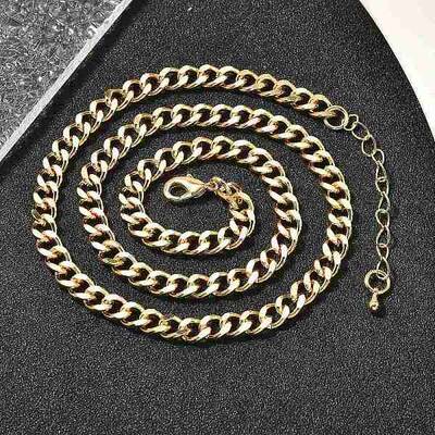 Brass Cuban Link Chain Necklaces for Women