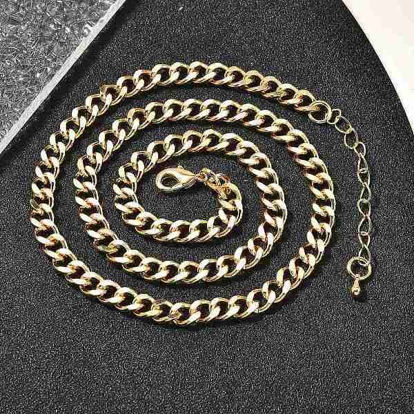 Brass Cuban Link Chain Necklaces for Women