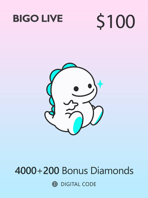 Bigo live 4000 + 200 Bonus Diamonds Global 100 USD | Others