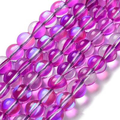 Synthetic Moonstone Beads Strands