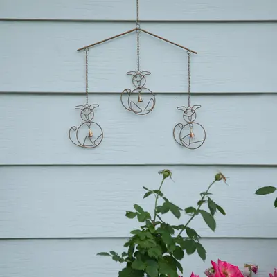 Cat & Dog Iron Wind Chime - Dog