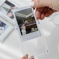 Magnetic Photo Frame, 1/4/6 Counts Clear Magnetic Photo Frame, Classic Rectangular Frame Photo Display Frame for Home Office,...