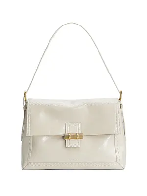 Smting Flap Bag with Bamboo Slips Lock