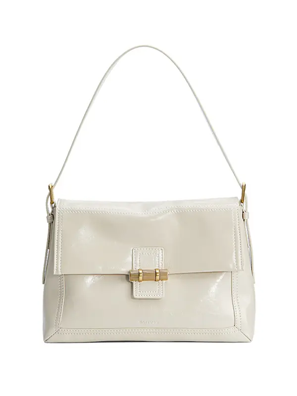 Smting Flap Bag with Bamboo Slips Lock