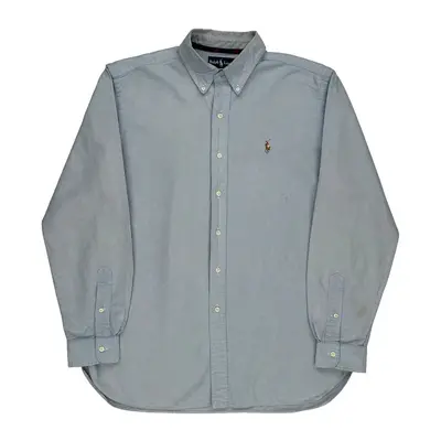 Ralph Lauren Shirt - Large Blue Cotton | Size: large