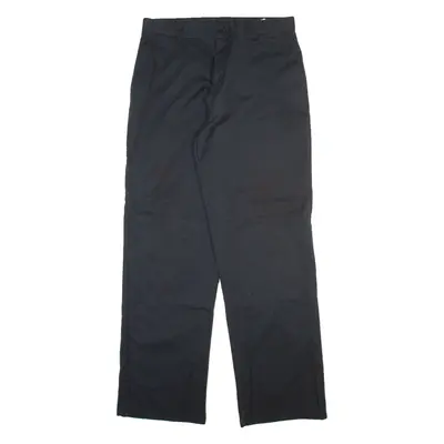 DICKIES Mens Trousers Black Regular Straight W34 L34