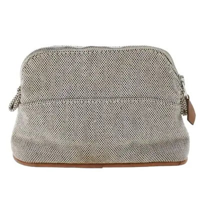 Pre-owned Hermes Cotton clutches & wristlets Hermès Canvas Pouch